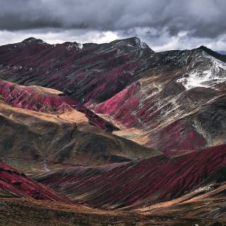 Andes Peru Rainbow Mountain landscape wallpaper