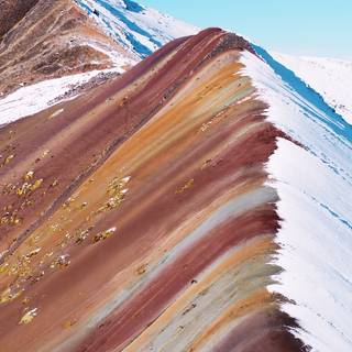Andes Peru Rainbow Mountain landscape wallpaper