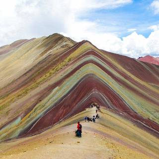 Andes Peru Rainbow Mountain landscape wallpaper