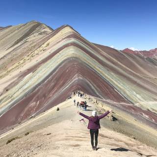 Andes Peru Rainbow Mountain landscape wallpaper