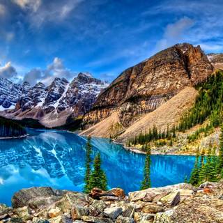 Canadian Rockies Moraine Lake wallpaper