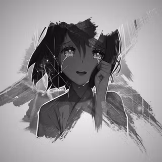 Anime girl minimalist wallpaper