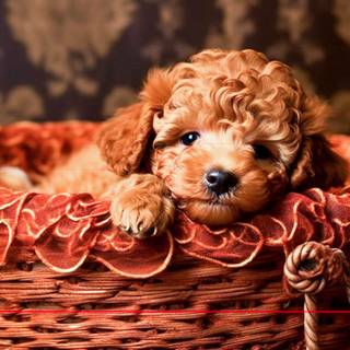 Poodle puppies wallpaper