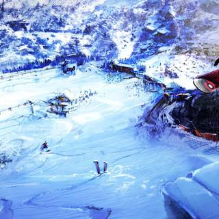 Winter track wallpaper