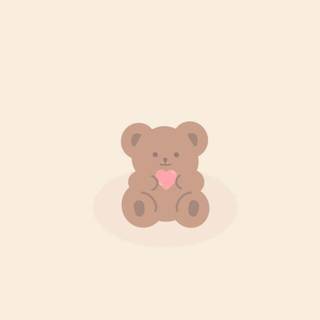 Preppy teddy bear wallpaper