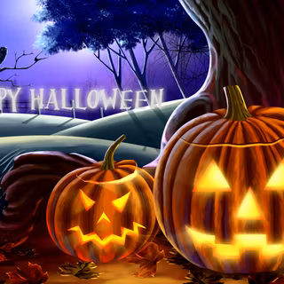 Halloween card wallpaper