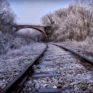 Winter track wallpaper