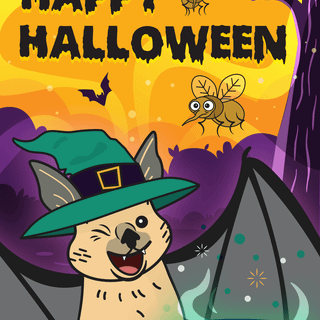 Halloween card wallpaper