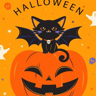 Halloween card wallpaper