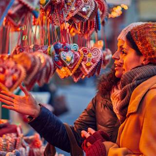 Christmas market wallpaper