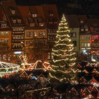 Christmas market wallpaper