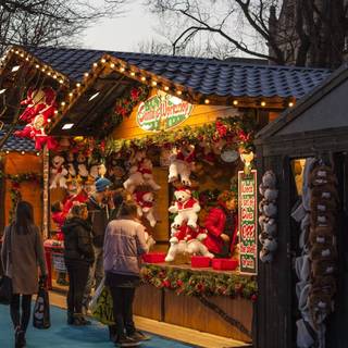 Christmas market wallpaper