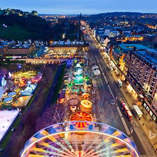 Christmas market wallpaper