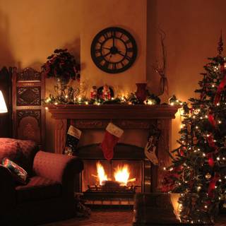 Classic Christmas tree wallpaper