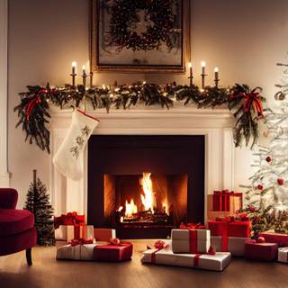 Classic Christmas tree wallpaper