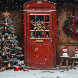 Classic Christmas tree wallpaper