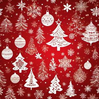 Classic Christmas tree wallpaper
