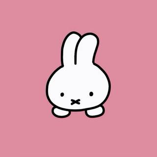 Pink Miffy desktop wallpaper