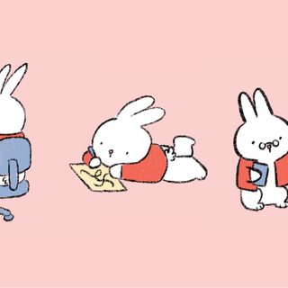 Pink Miffy desktop wallpaper
