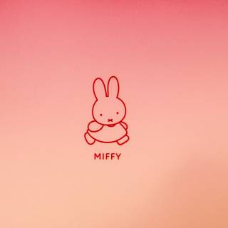 Pink Miffy desktop wallpaper
