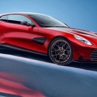 Red and blue car wallpaper