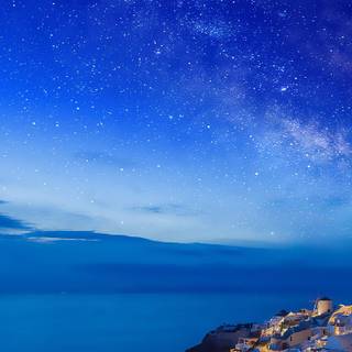 Greece night wallpaper