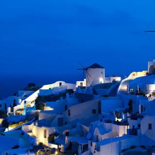 Greece night wallpaper