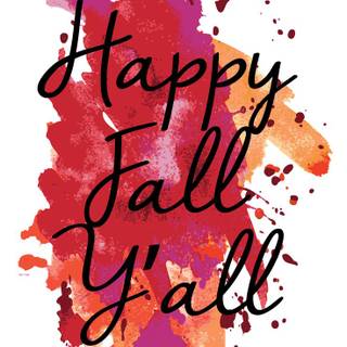 Happy autumn iPhone wallpaper