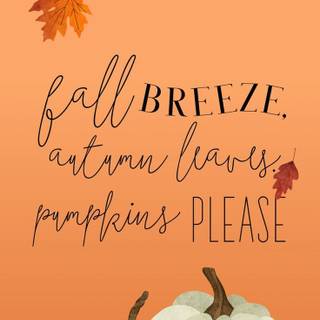 Happy autumn iPhone wallpaper