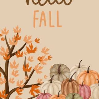 Happy autumn iPhone wallpaper