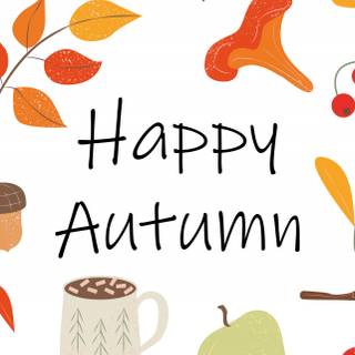 Happy autumn iPhone wallpaper