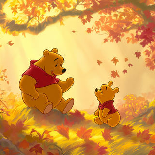 Cozy cartoon autumn 4k wallpaper