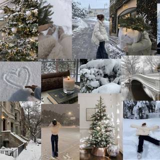 Winter laptop vintage wallpaper