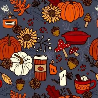 1080x1920 autumn pumpkin wallpaper