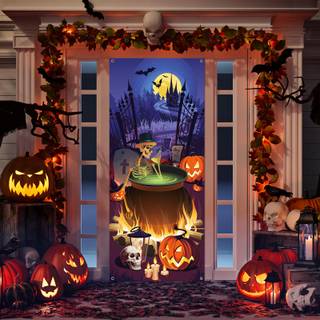 Decorated Halloween wallpaper