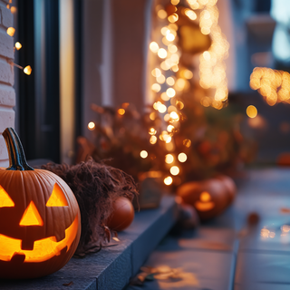 Decorated Halloween wallpaper