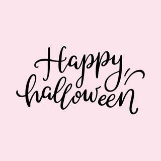 Happy Halloween pink wallpaper