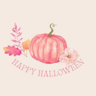 Happy Halloween pink wallpaper