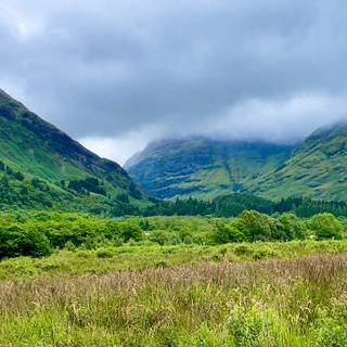 Scotland Highlands and Rolling Green Hills wallpaper
