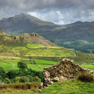 Scotland Highlands and Rolling Green Hills wallpaper