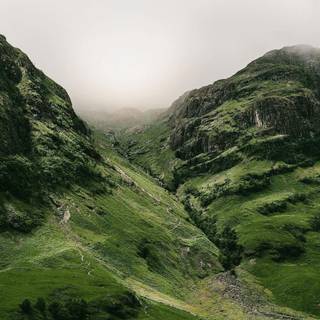 Scotland Highlands and Rolling Green Hills wallpaper