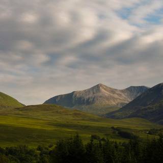 Scotland Highlands and Rolling Green Hills wallpaper