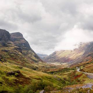 Scotland Highlands and Rolling Green Hills wallpaper