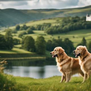 Scotland Highlands and Rolling Green Hills wallpaper