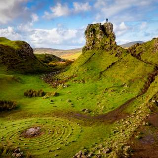 Scotland Highlands and Rolling Green Hills wallpaper