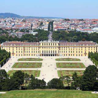 Vienna Austria Schönbrunn Palace Gardens wallpaper