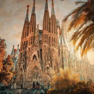 Barcelona Spain La Sagrada Familia wallpaper