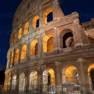 Rome Italy Colosseum at night wallpaper