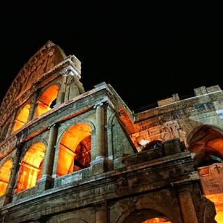 Rome Italy Colosseum at night wallpaper