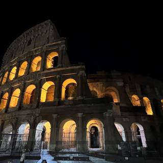 Rome Italy Colosseum at night wallpaper